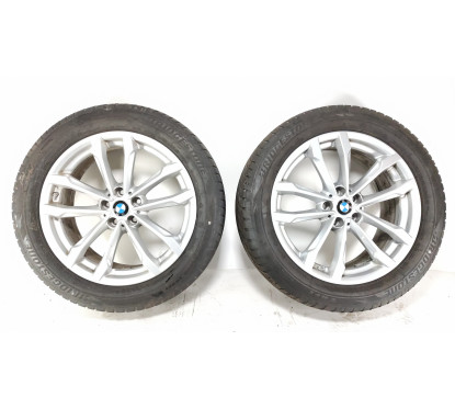 N.4 Cerchi In Lega BMW 5x112 R19 Foro Centrale 66,6 7,5J Gommati Invernali 245/50 R19 105V Bridgestone 2019